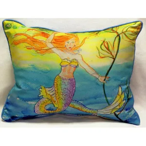 Betsy's Mermaid Pillow- Indoor/Outdoor