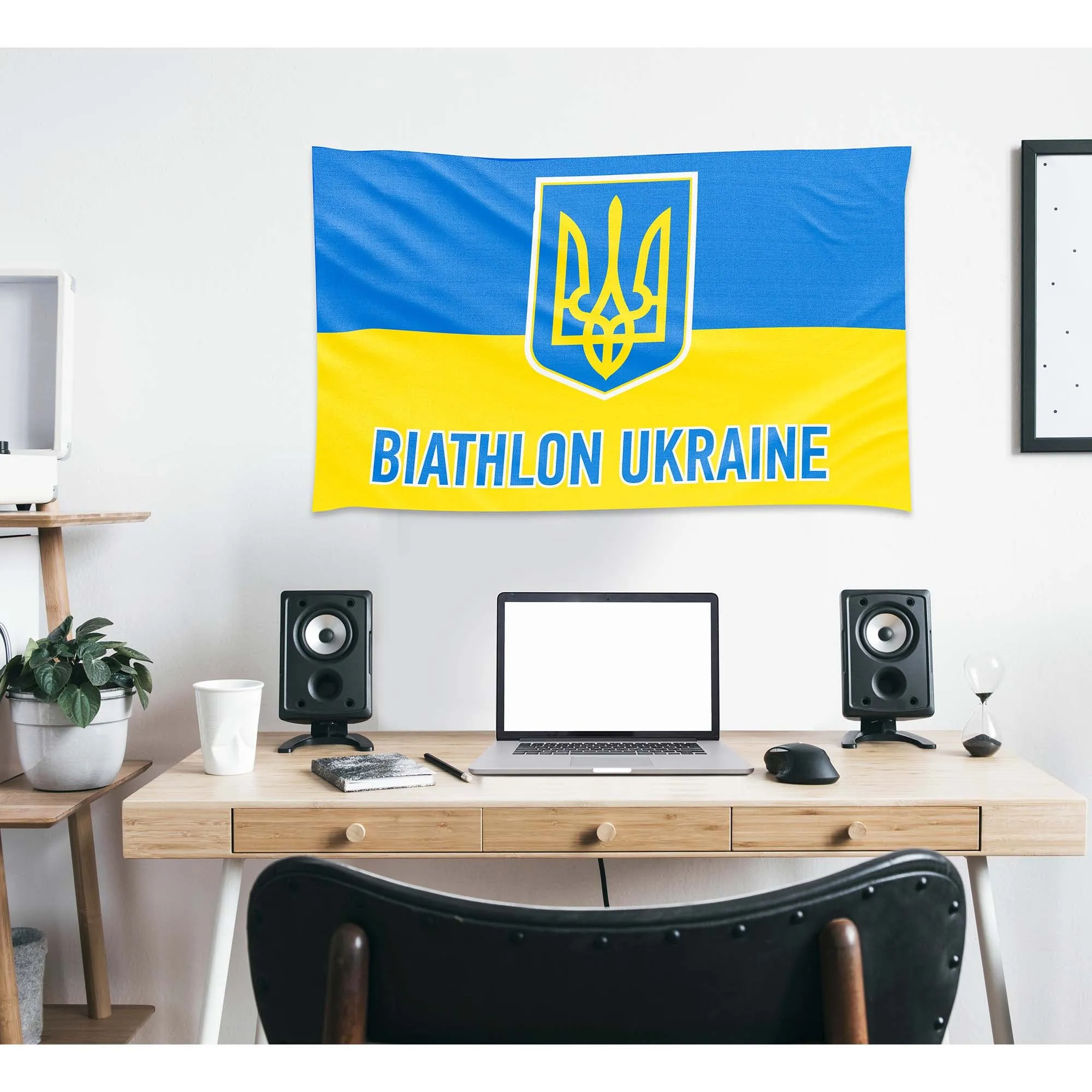 Biathlon Ukraine Flag Banner