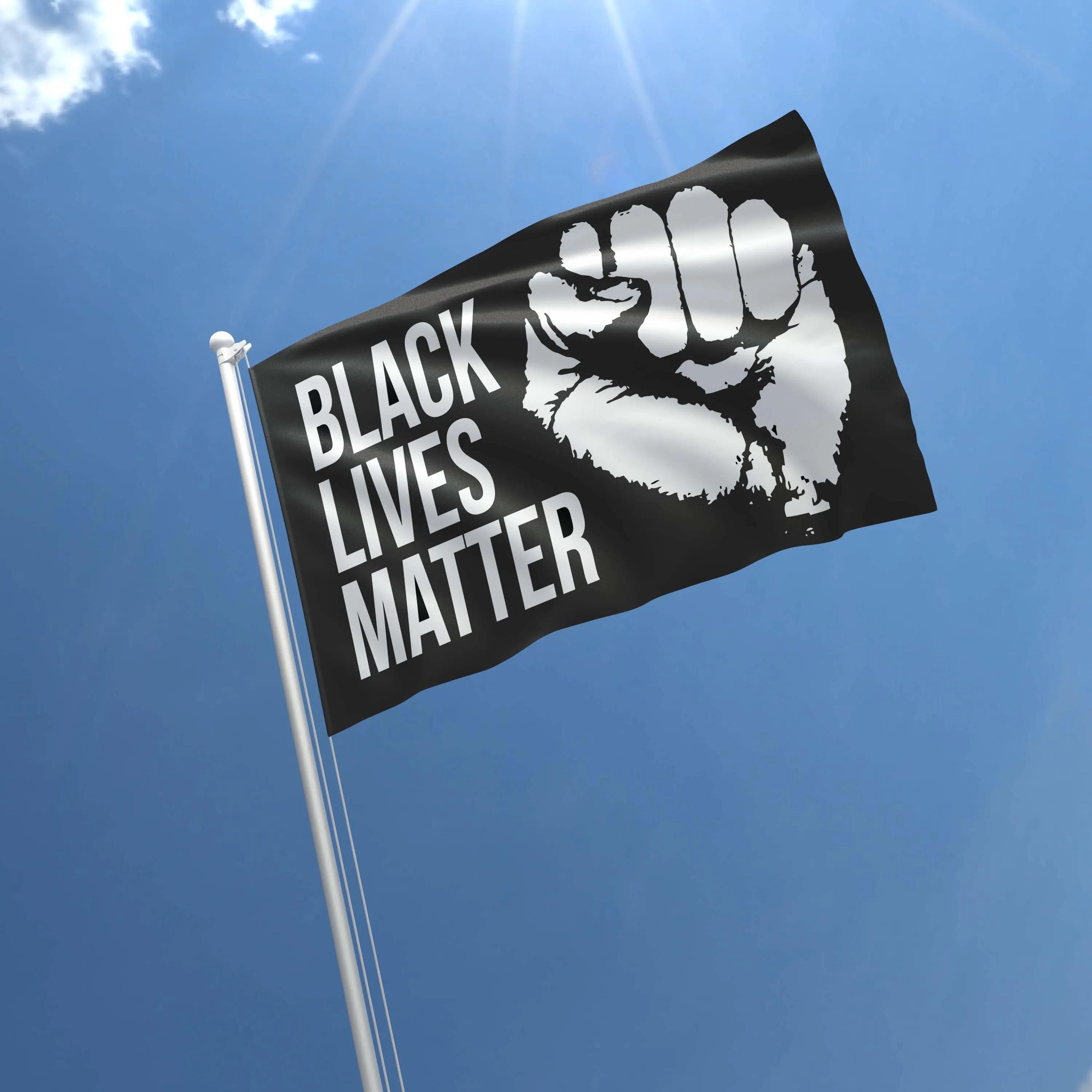 Black Lives Matter Black Power Flag Banner