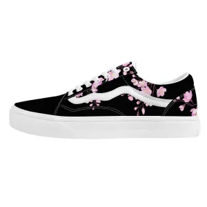 Black Pink Sakura Low Top Sneaker