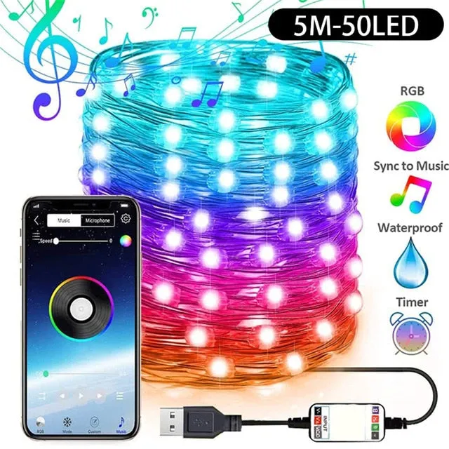 Bluetooth LED Christmas Lights