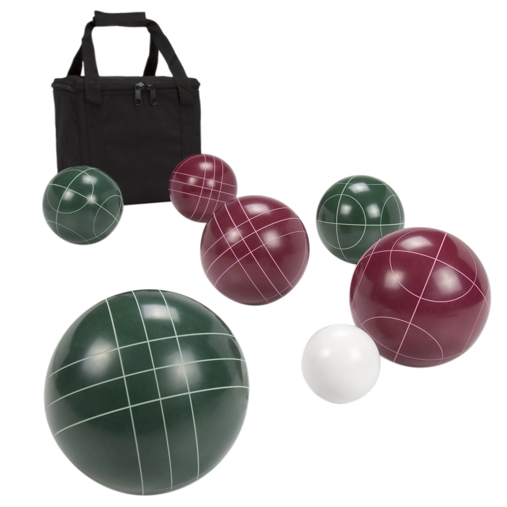 Bocce Ball Set Regulation Size - Lawn Game for Backyard or Beach -