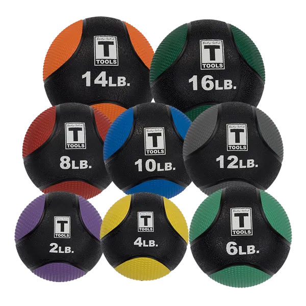 Body Solid Rubber Medicine Balls - 6 - 30 LBS