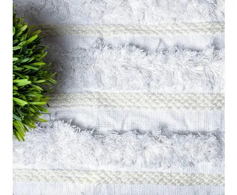 Bohemian White Throw blanket handwoven throw sofa throw Moroccan blanket throw navy blanket sofa boho decor mothers day gift