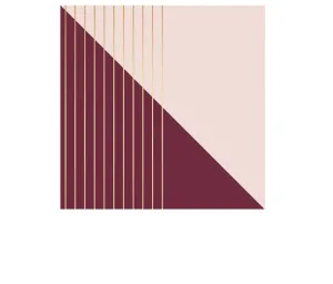 Bordeaux Colorblock Dinner Napkins