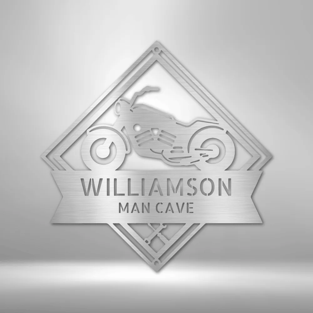 Born to Be Wild Monogram - Steel Sign