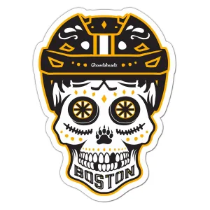 Boston Black & Gold Dead Head Sticker