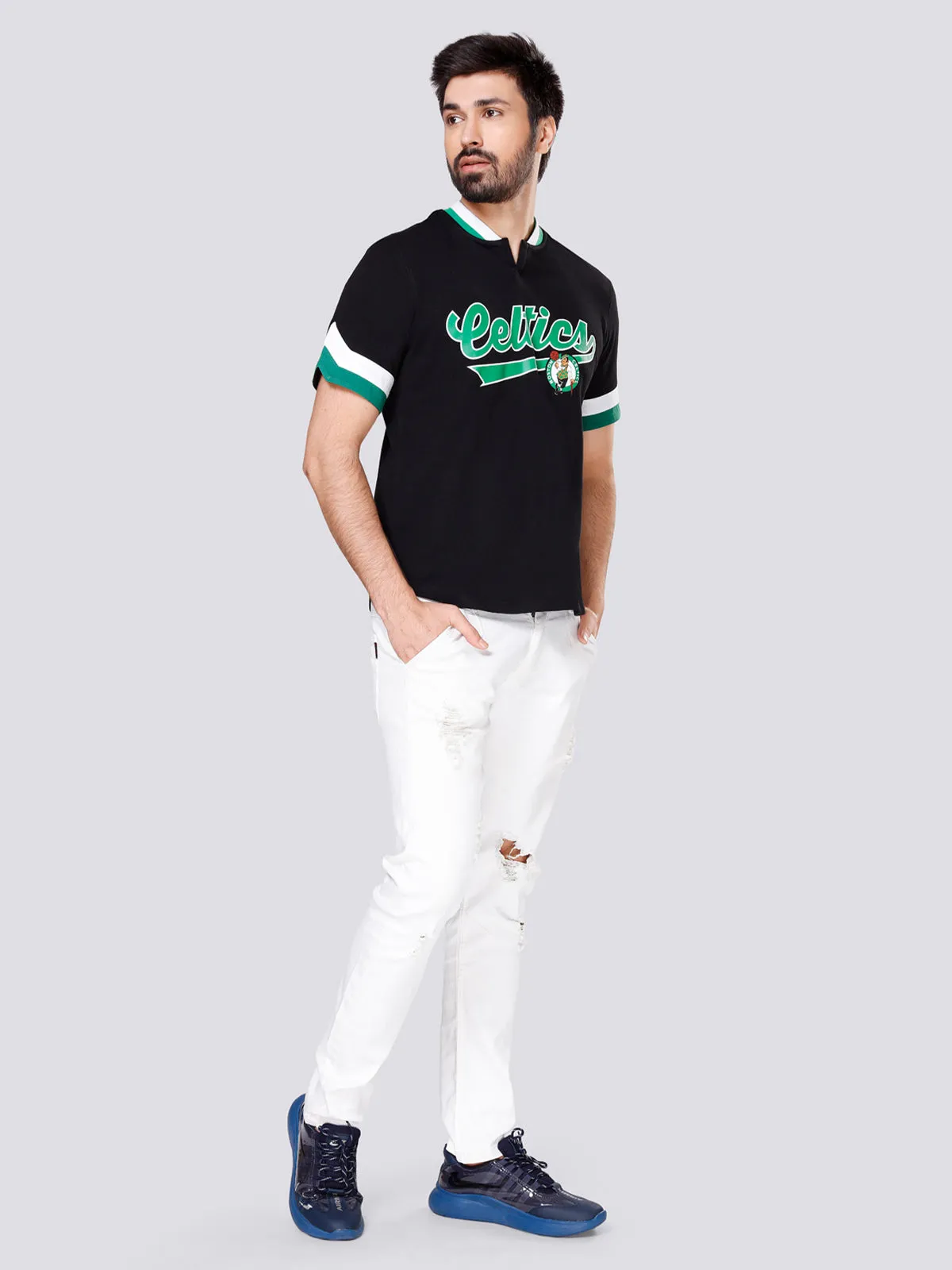 Boston Celtics Bomber Henley