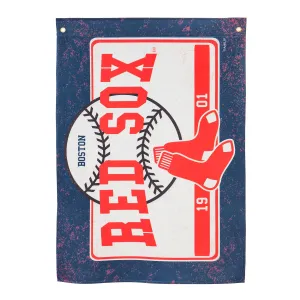 Boston Red Sox, Linen Estate Flag,17l4203