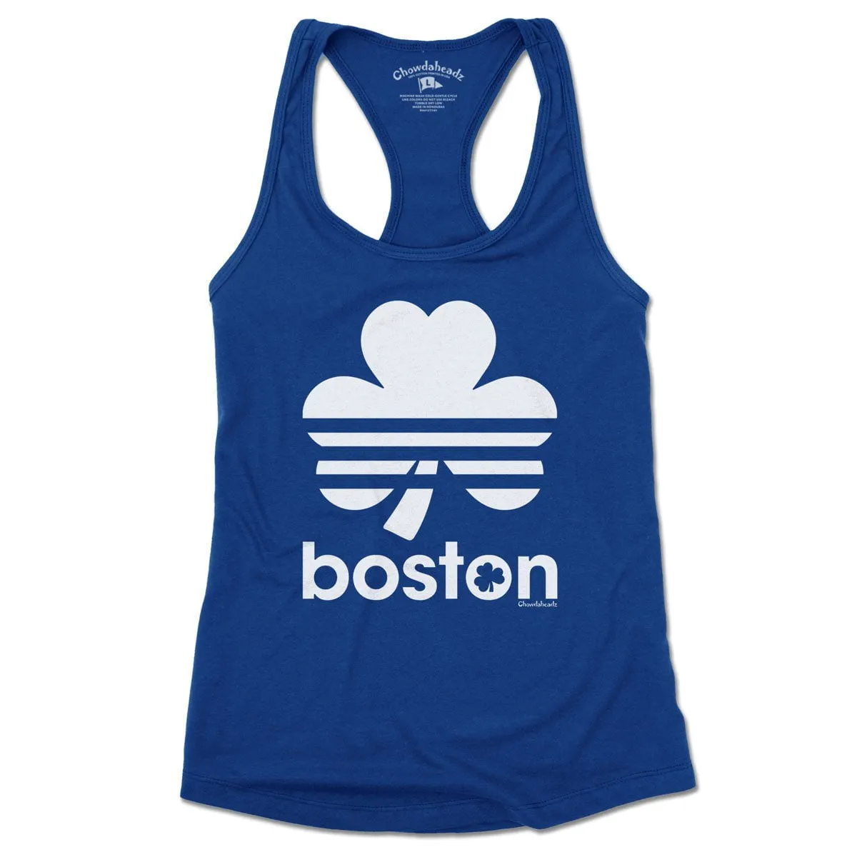 Boston Shamrock Retro Ladies Tank Top