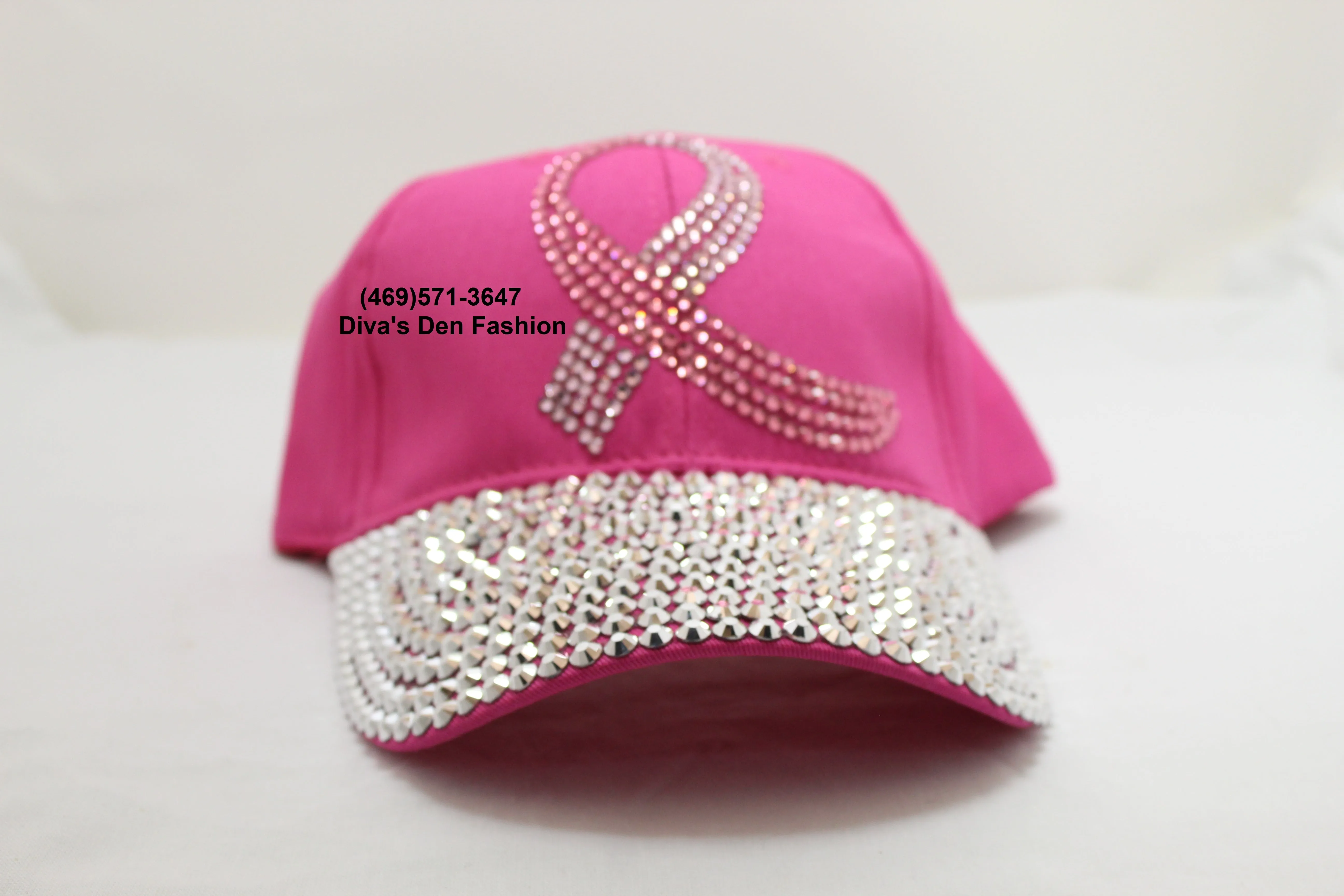 Breast Cancer Awareness Bling Bling Hat