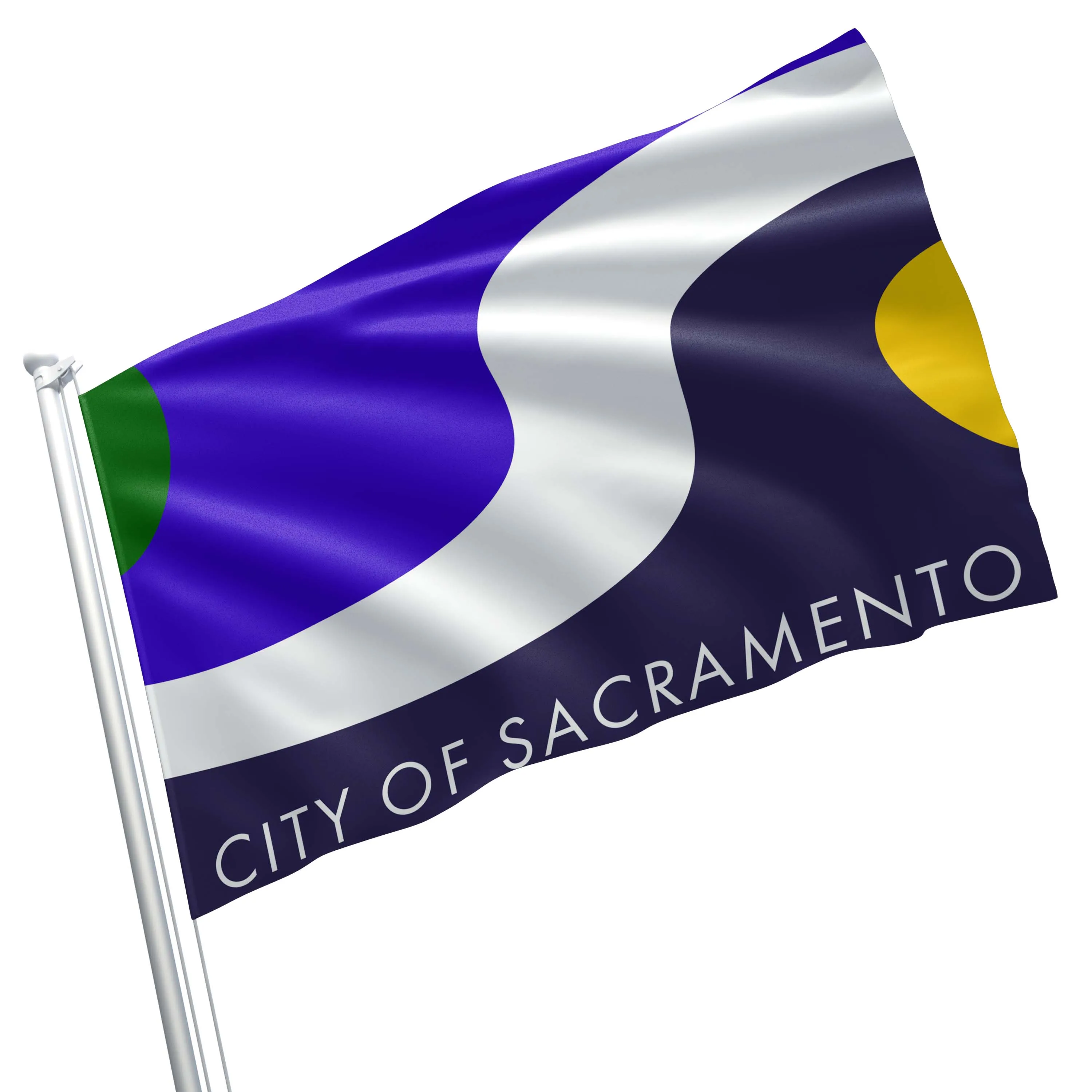 California State Sacramento County Cities USA United States of America Flag Banner