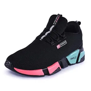 Campus Women's Alexa Blk/Rani Running Sport Shoe-7 UK (40 EU) (5G-663)