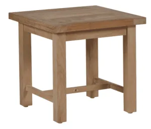 Cape Cod Outdoor Side Table - Natural or Oyster Teak
