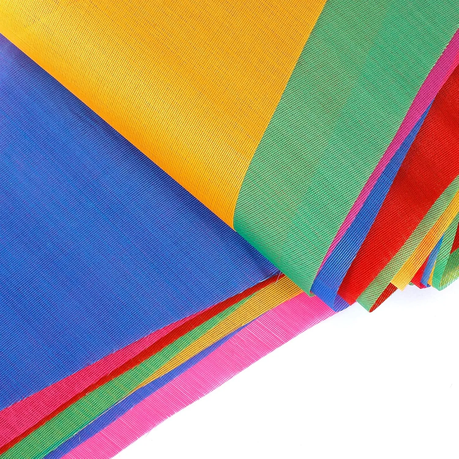 Car Dealer Supplies 300 Pcs Multicolor Pennant Banner Flags 375 Ft Nylon - Party