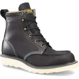 Carolina Men's Wedge Amp Mx 6" Moc Toe Casual Work Boot -Black- CA7064