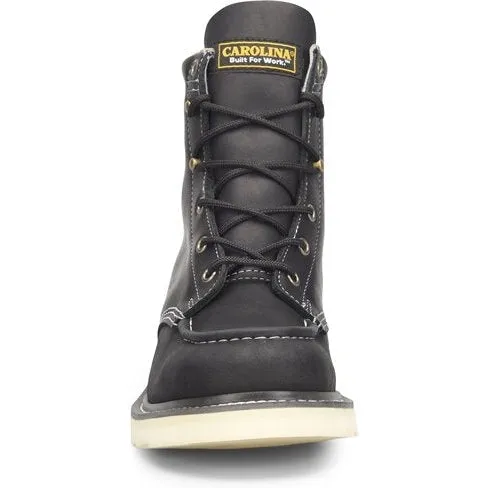 Carolina Men's Wedge Amp Mx 6" Moc Toe Casual Work Boot -Black- CA7064