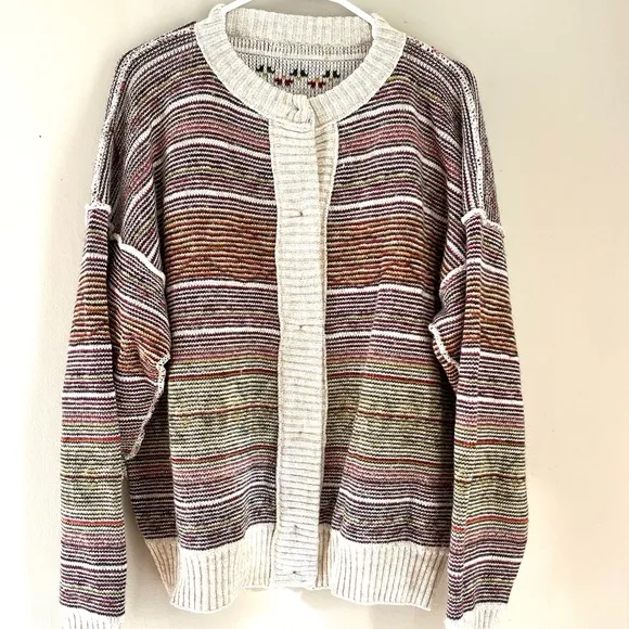 Carriage Court Icelandic Native Design Wool Acrylic Blend Sweater Cardigan sz 14
