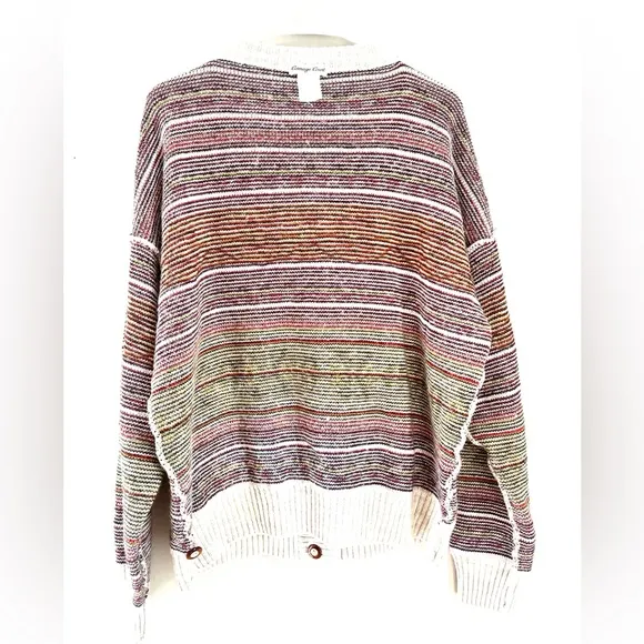 Carriage Court Icelandic Native Design Wool Acrylic Blend Sweater Cardigan sz 14
