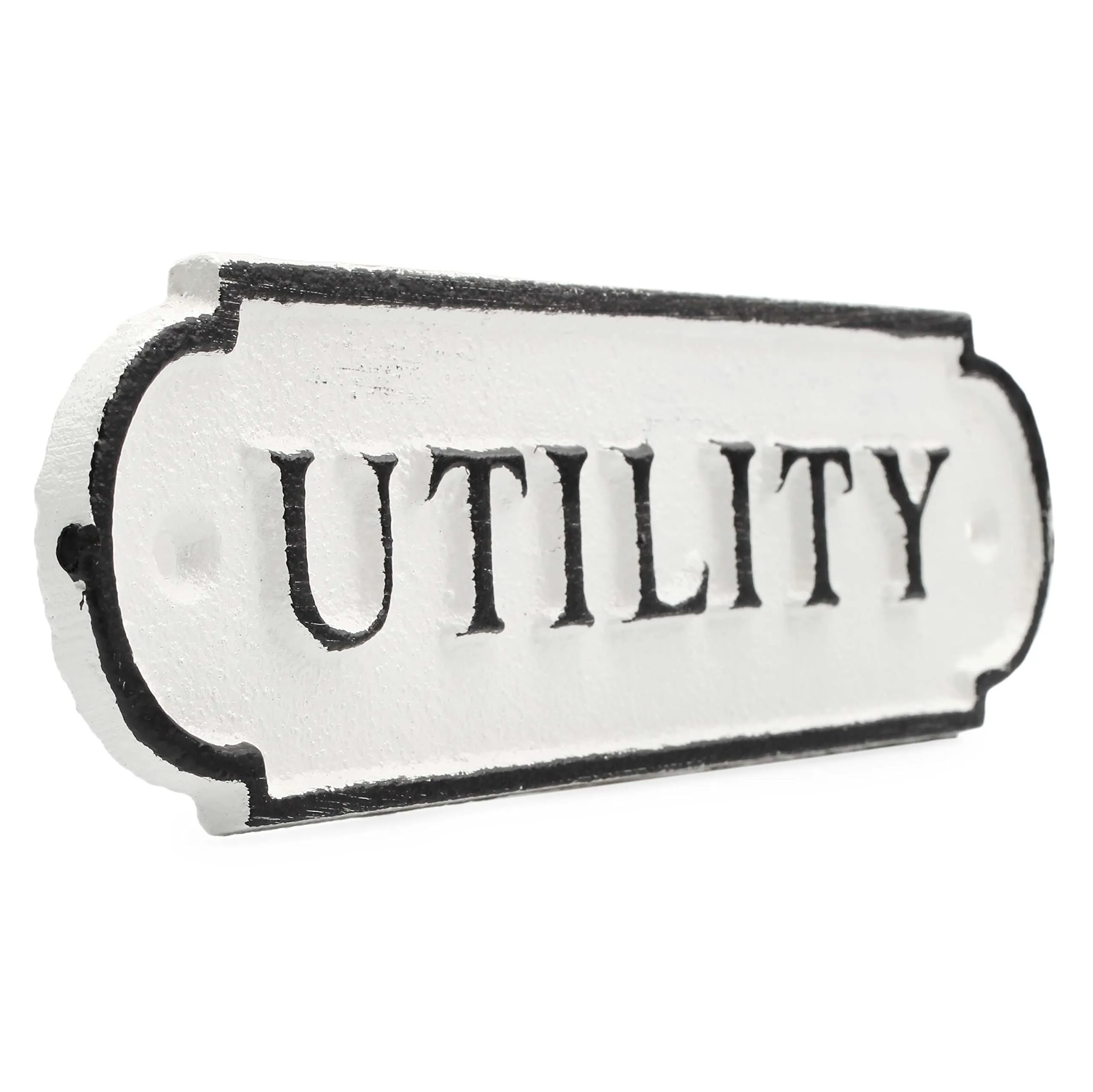 Cast Iron Garage / Utility Signs (Case of 24)