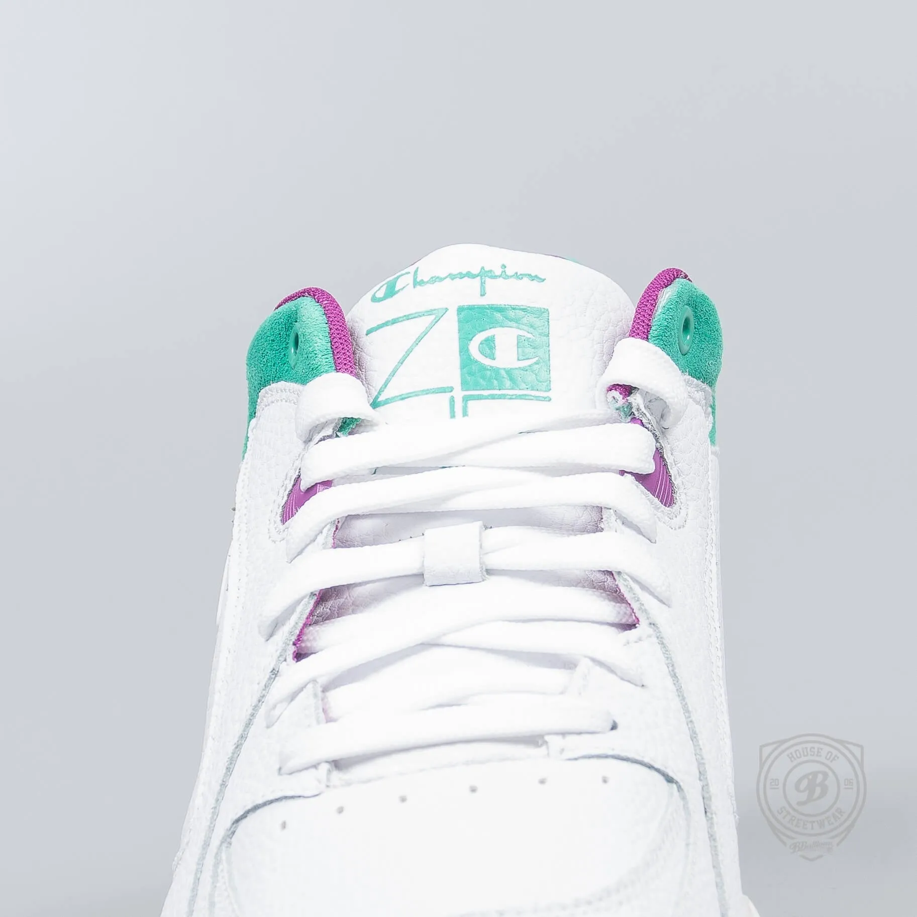 Champion Mid Cut Shoe Zone Mid Wht/Grn/Wht/Vol