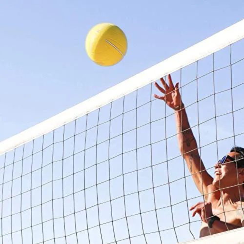 Chance Soft Volleyball - Waterproof Indoor/Outdoor Volleyball for Pool, Beach Volleyball & Indoor Volleyball Ball Play. Recreational Training Ball for All Ages (Size 5) (Splash - Yellow)