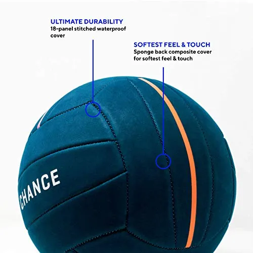 Chance Soft Volleyball - Waterproof Indoor/Outdoor Volleyball for Pool, Beach Volleyball & Indoor Volleyball Ball Play. Recreational Training Ball for All Ages (Size 5) (Splash - Yellow)