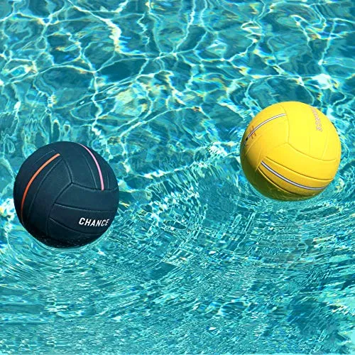 Chance Soft Volleyball - Waterproof Indoor/Outdoor Volleyball for Pool, Beach Volleyball & Indoor Volleyball Ball Play. Recreational Training Ball for All Ages (Size 5) (Splash - Yellow)