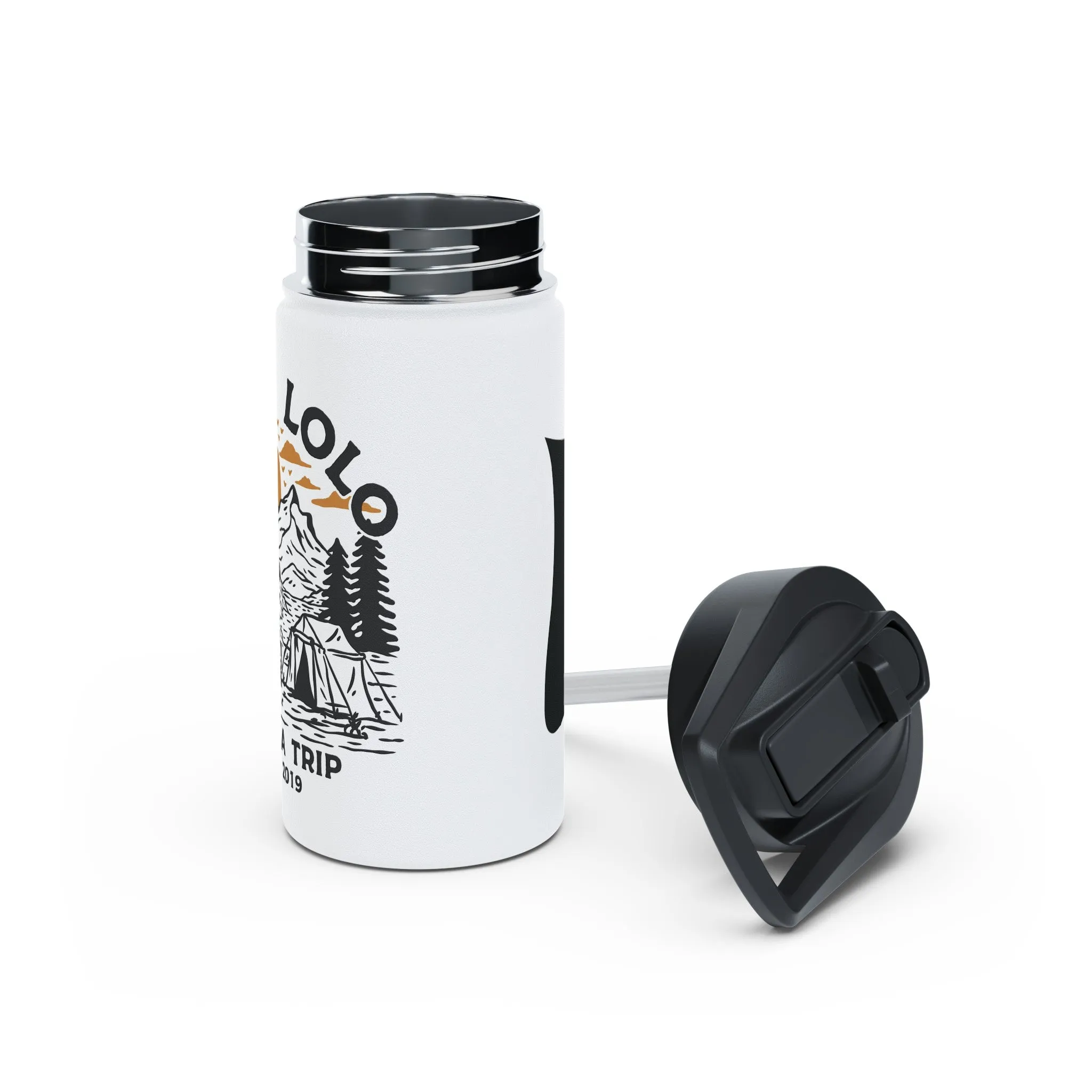 Cheers to the Weekend Stainless Steel Water Bottle, Standard Lid