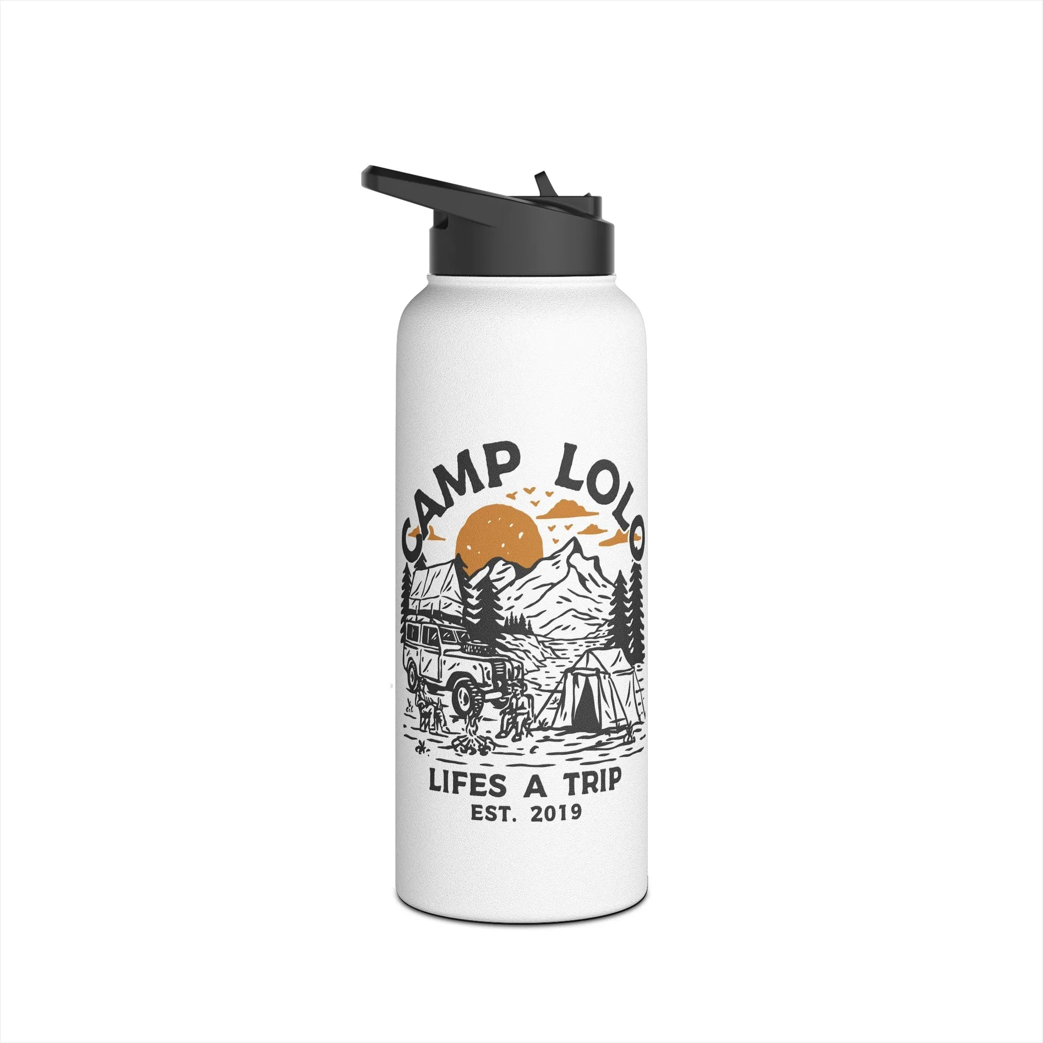 Cheers to the Weekend Stainless Steel Water Bottle, Standard Lid
