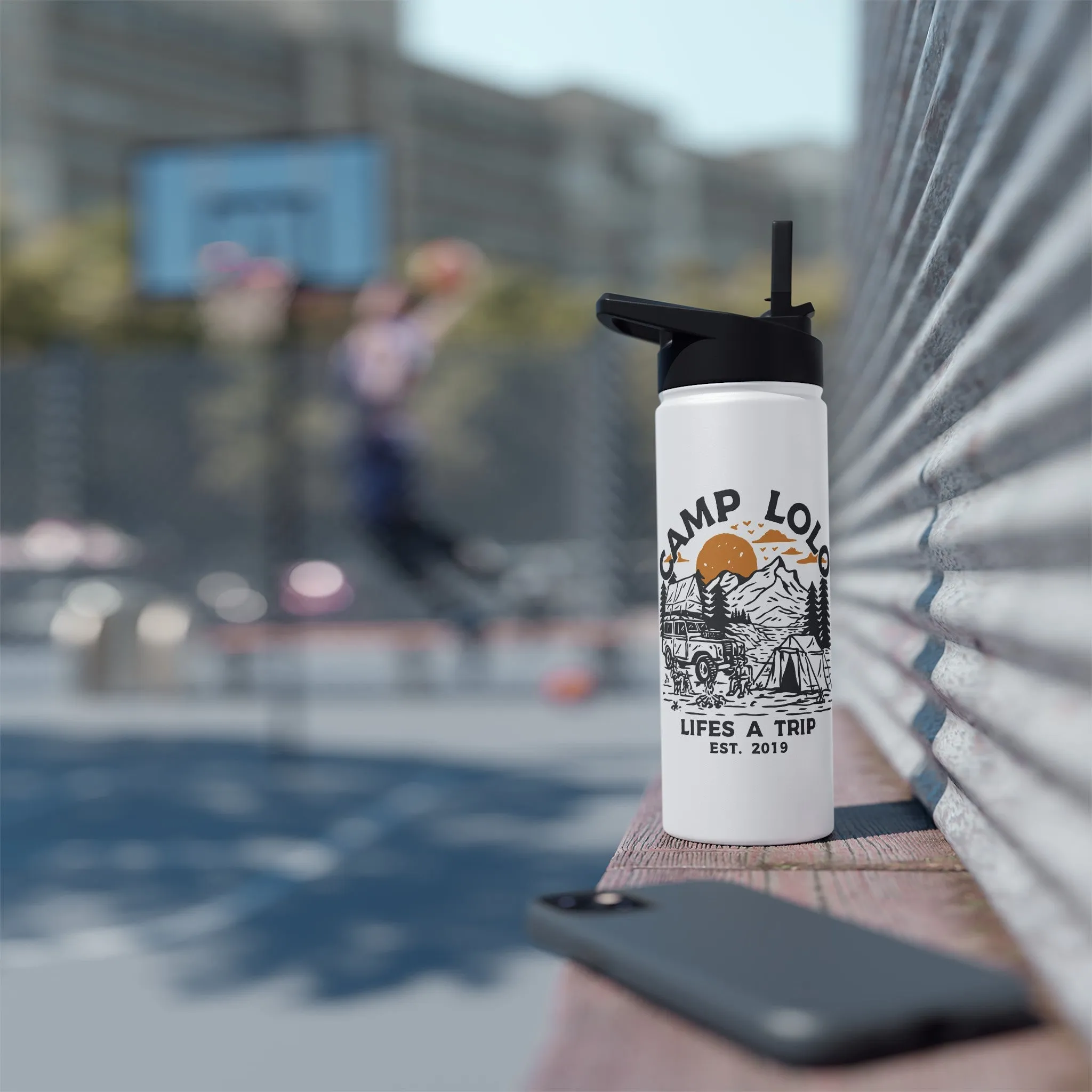 Cheers to the Weekend Stainless Steel Water Bottle, Standard Lid