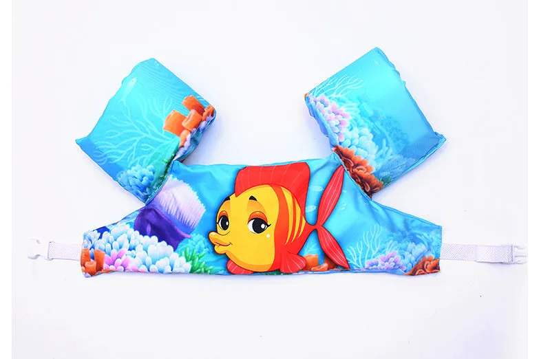 Children's Life Jacket Baby Floating Water Vest Swimming Drift Life Vests with Cartoon Pattern