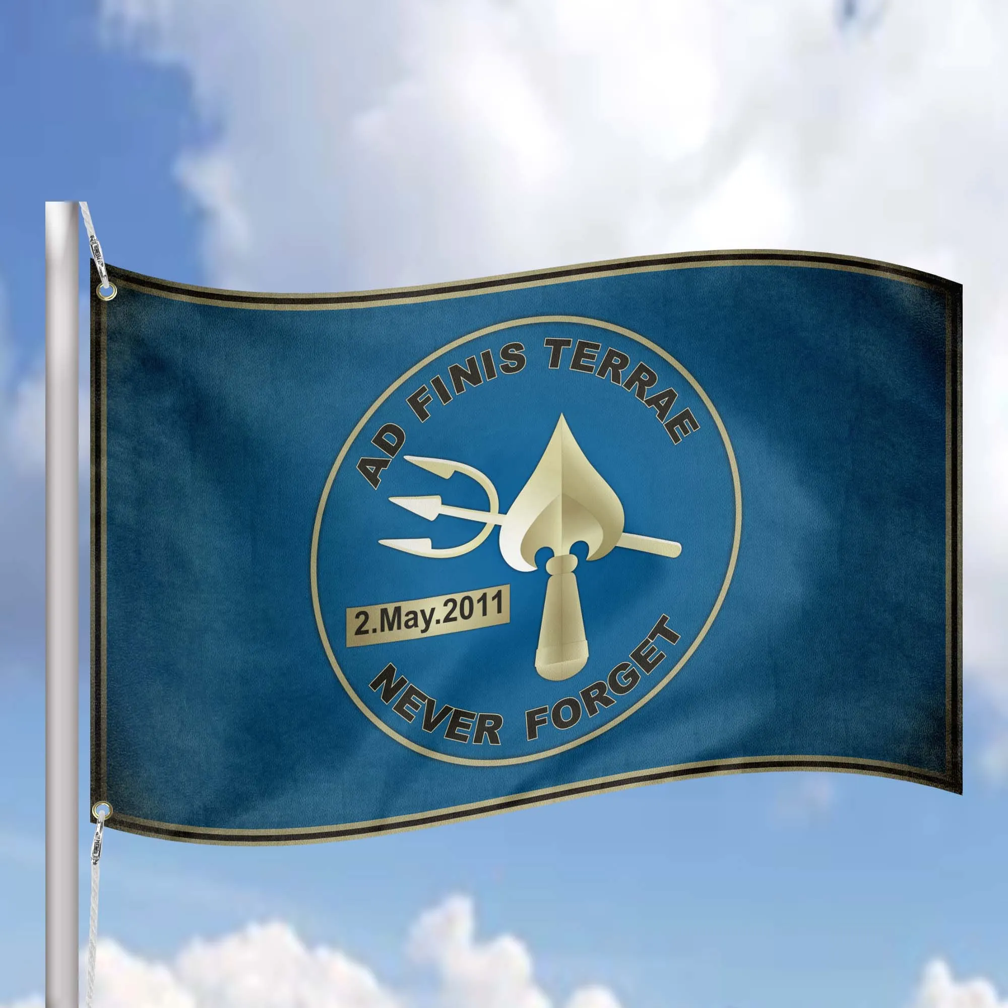 CIA SOG Special Operations Group Seal Team Six Neptune Spear UBL Tie Flag Banner