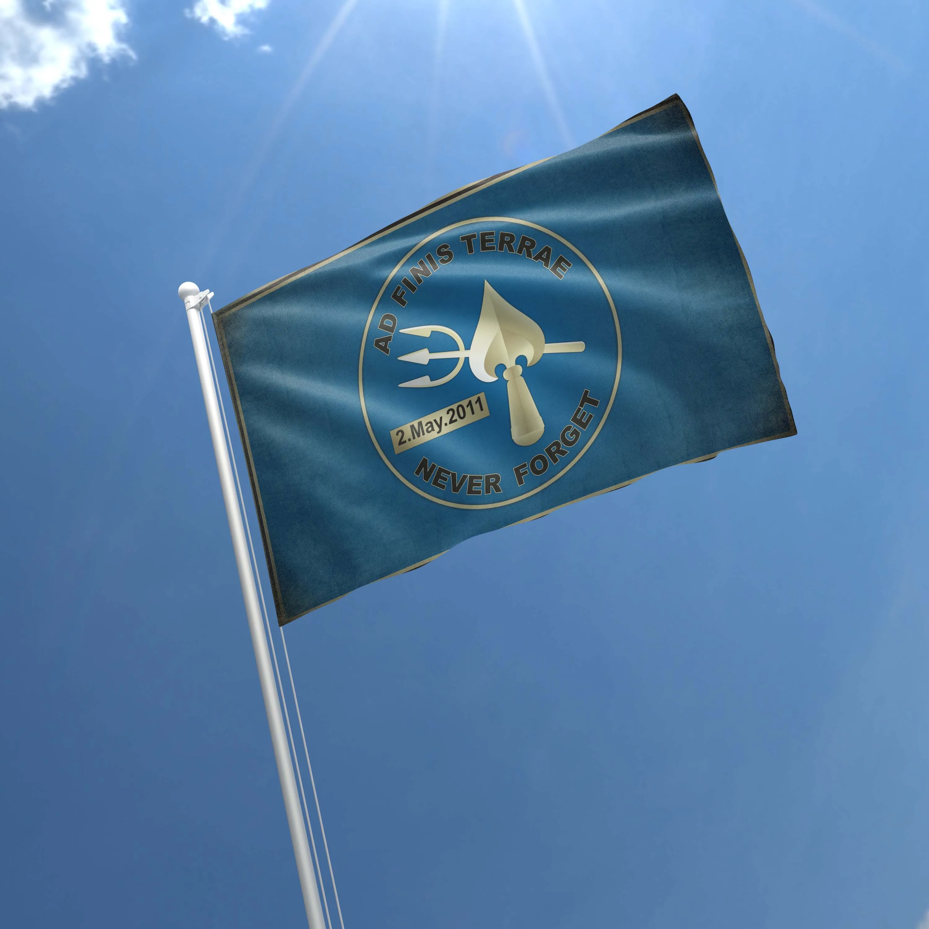 CIA SOG Special Operations Group Seal Team Six Neptune Spear UBL Tie Flag Banner