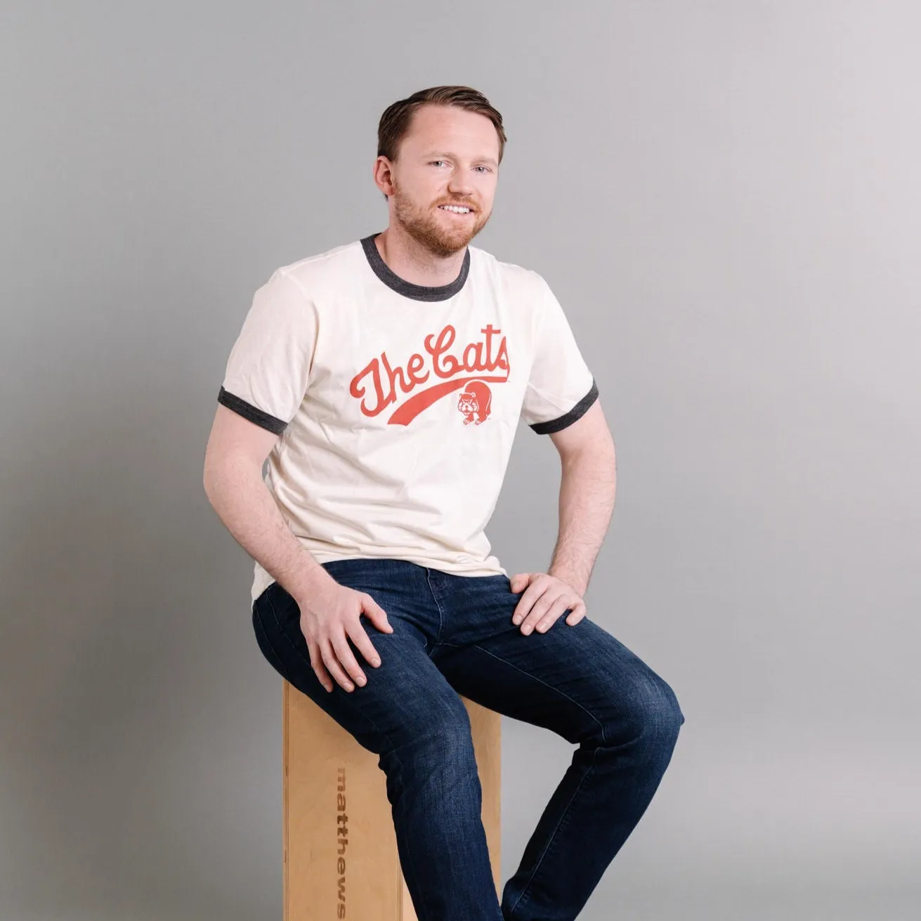 Cincinnati Basketball "The Cats" Ringer Tee