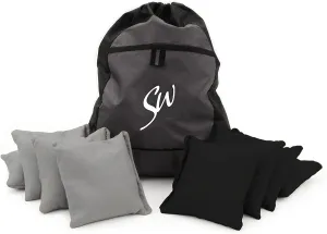 Classic Corn Filled Cornhole Bags with Carrying Tote