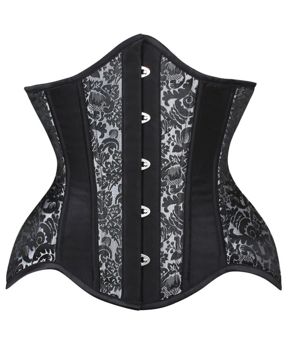 Clelia Curvy Waist Training Silver Underbust Corset
