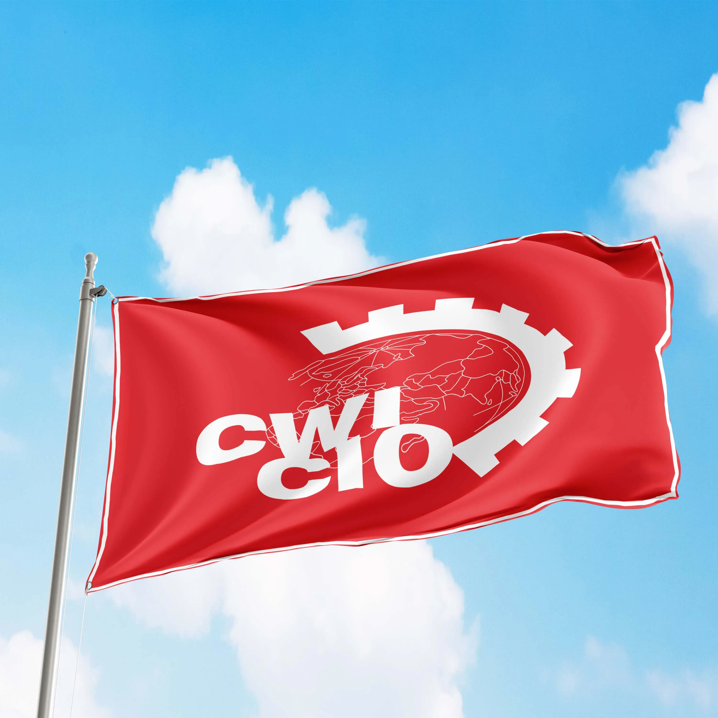 Committee for a Workers International CWI CIO Flag Banner
