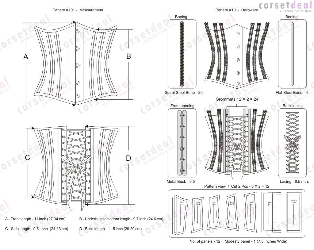 Conradin Gothic Waist Training Corset