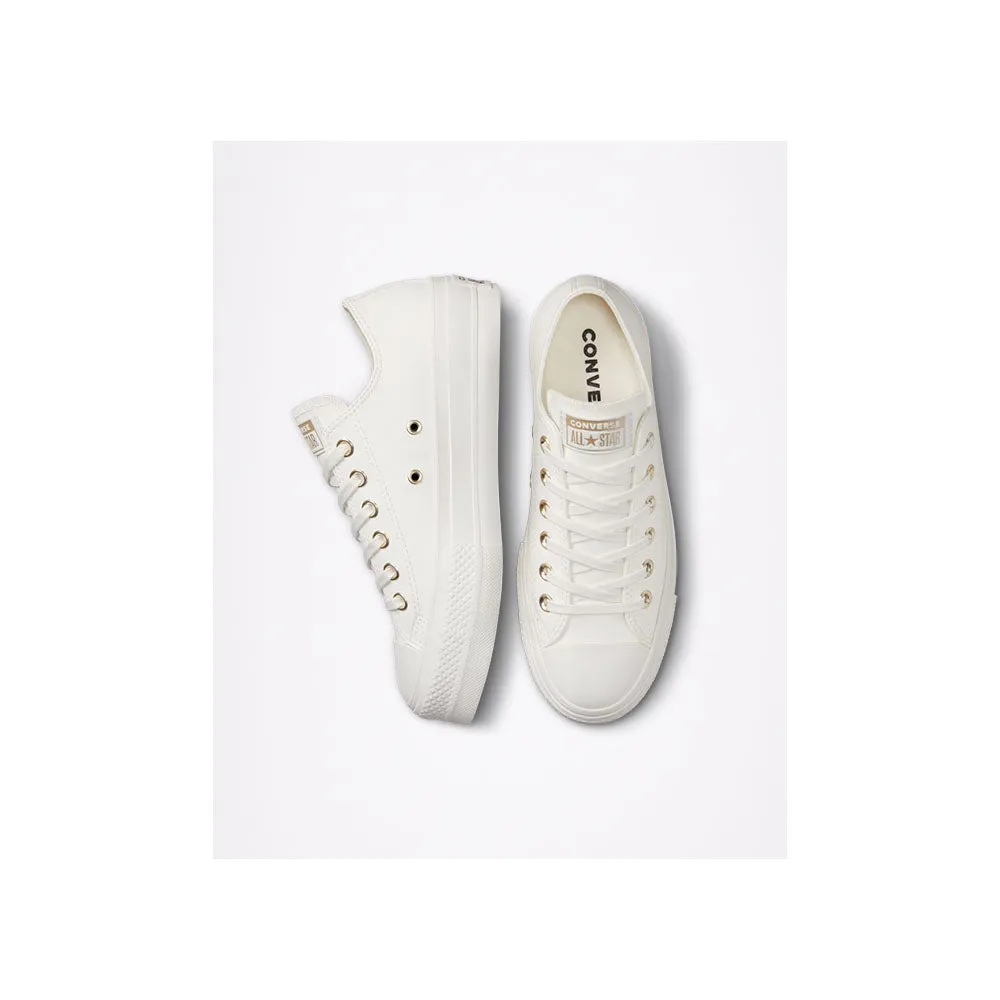 Converse Womens Synthetic Leather Lift Low Top