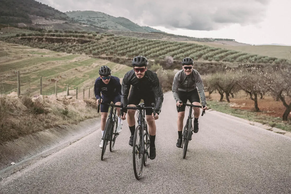Coupe Pluie vélo route manches longues homme - Racer Ultralight Noir