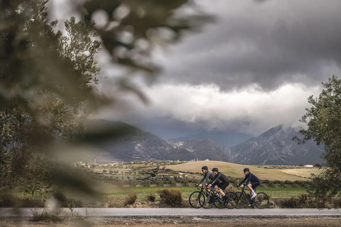 Coupe Pluie vélo route manches longues homme - Racer Ultralight Noir