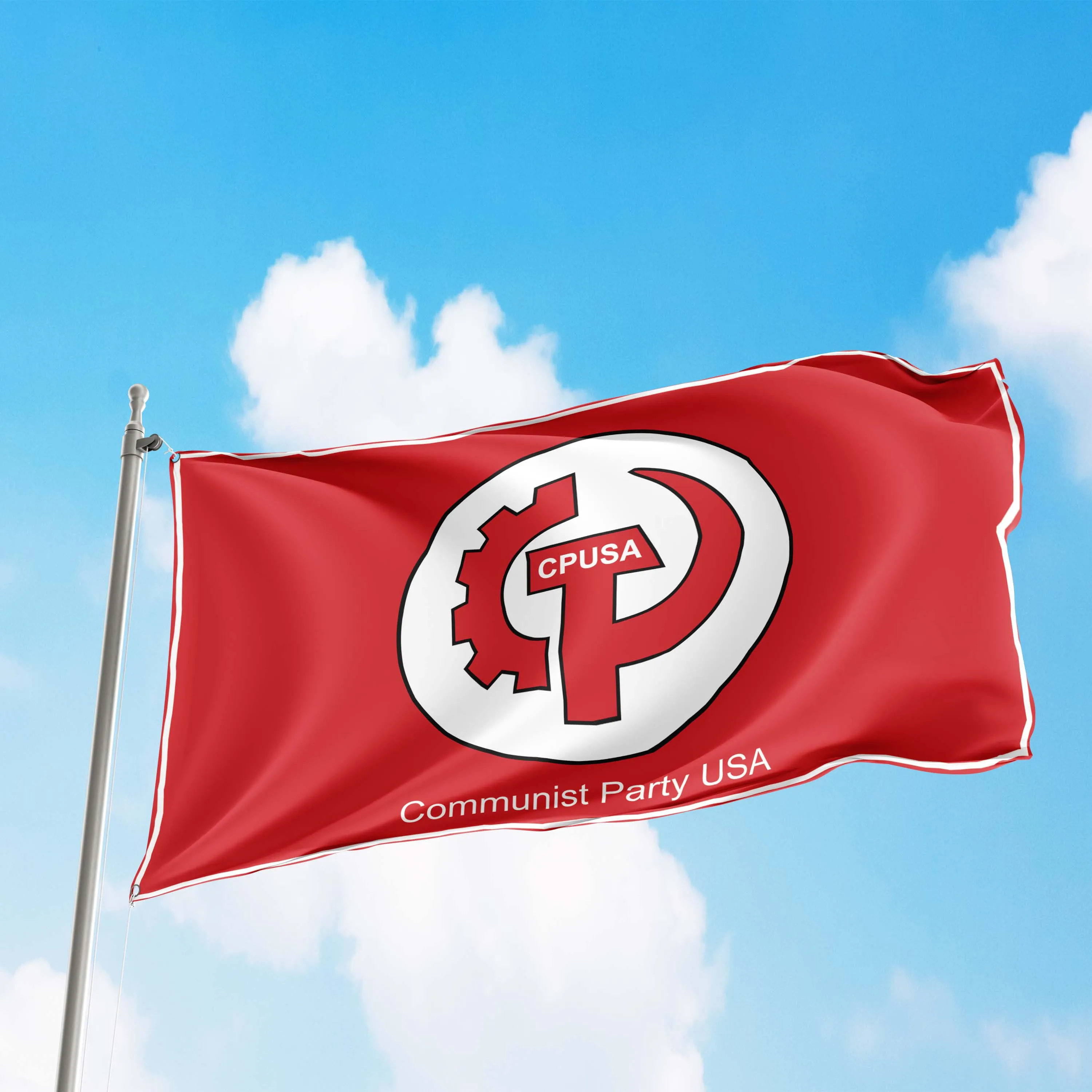 CPUSA Communist Party USA Flag Banner