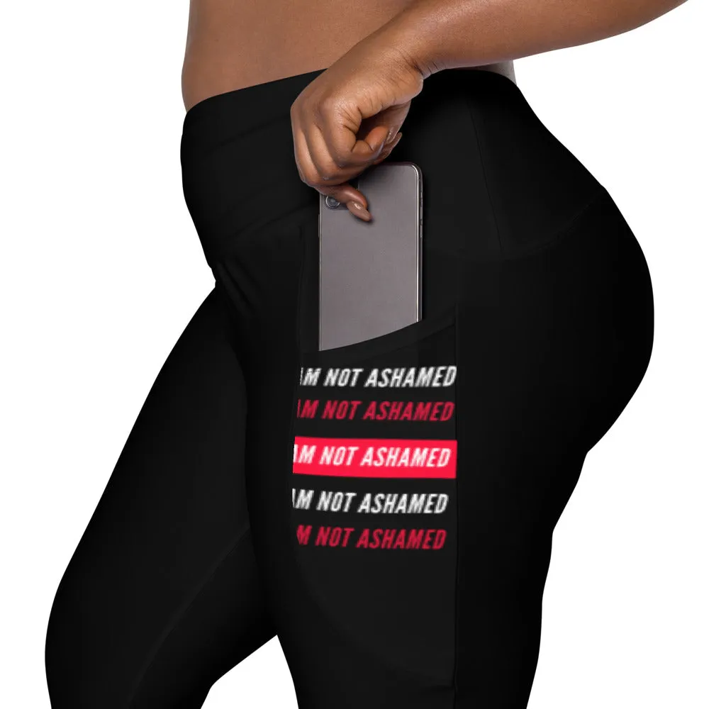 Crossover leggings with pockets