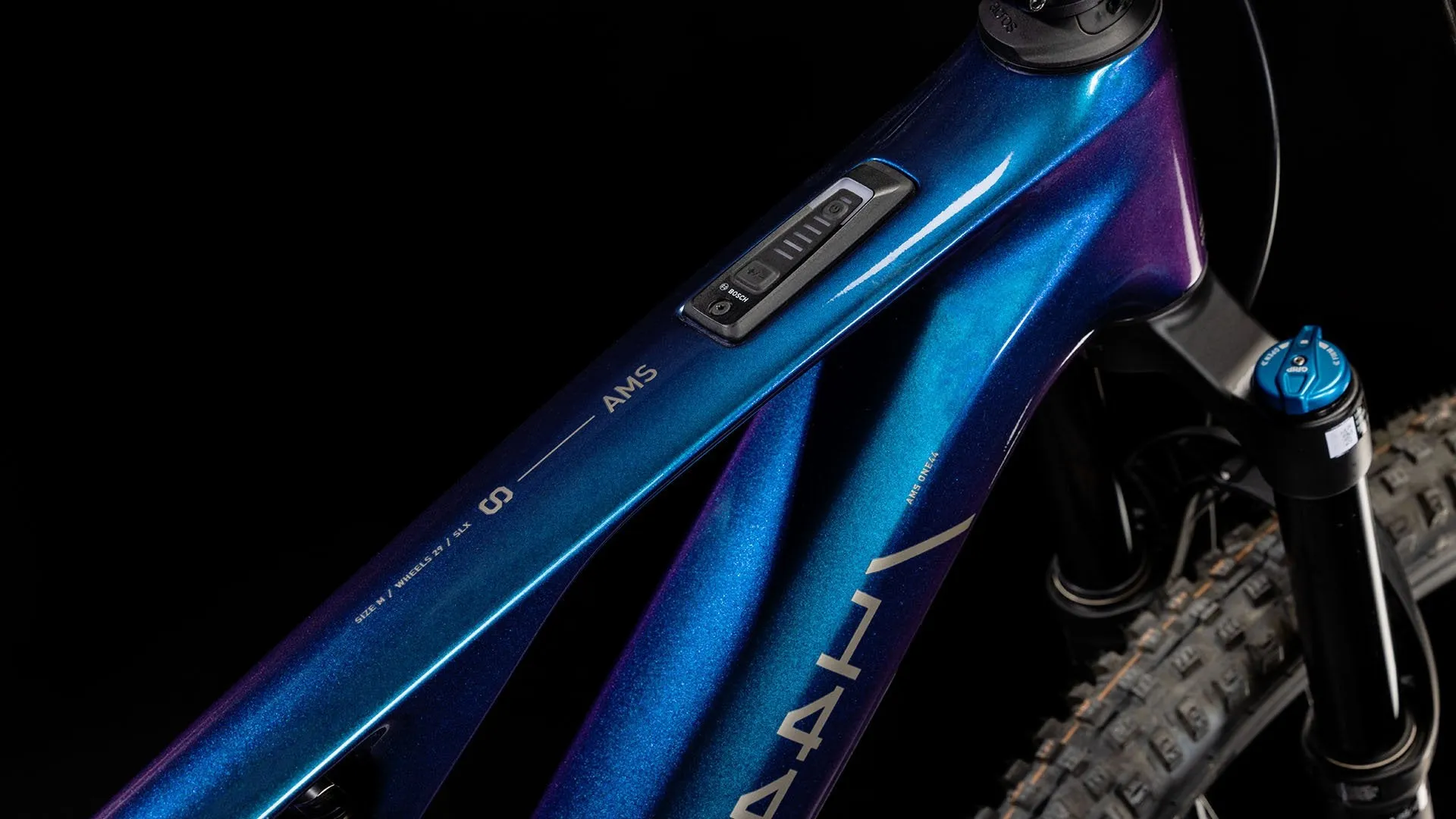 Cube AMS Hybrid One44 C:68X SLX 400X Electric Mountain Bike 2024 - Cobalt