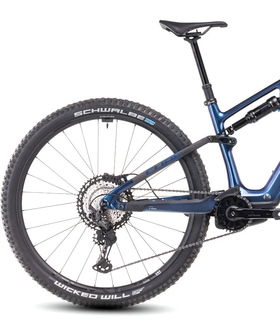 Cube AMS Hybrid One44 C:68X SLX 400X Electric Mountain Bike 2024 - Cobalt