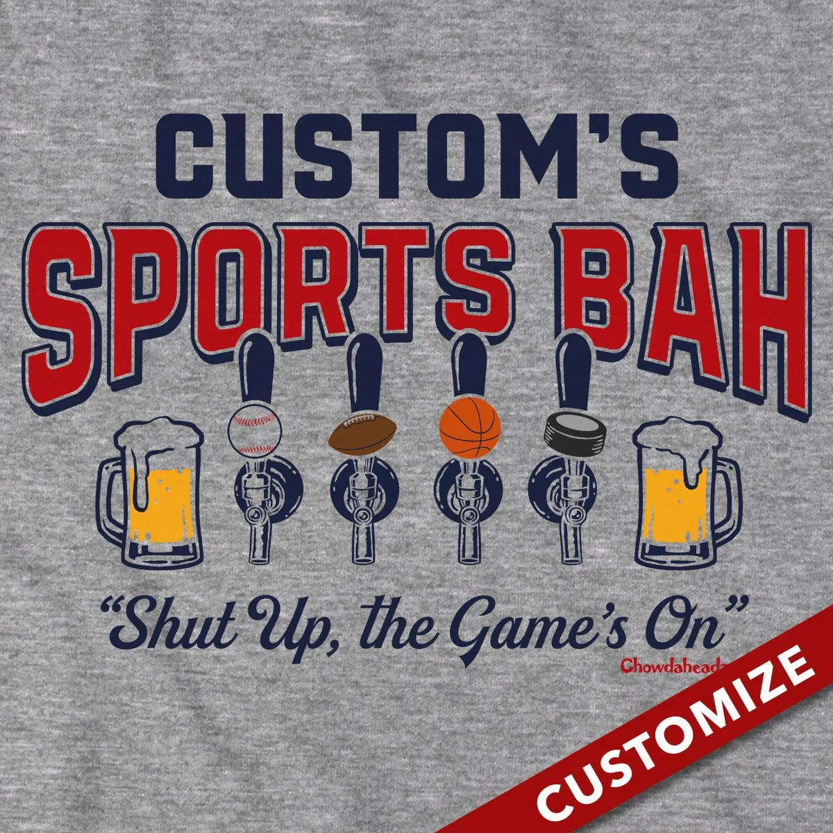 Custom Name's Sports Bah T-Shirt
