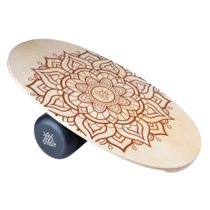 D-Street Mandala Balance Board Woodgrain 30in