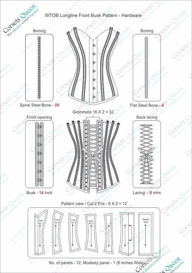D'Abo Longline Waist Training Corset