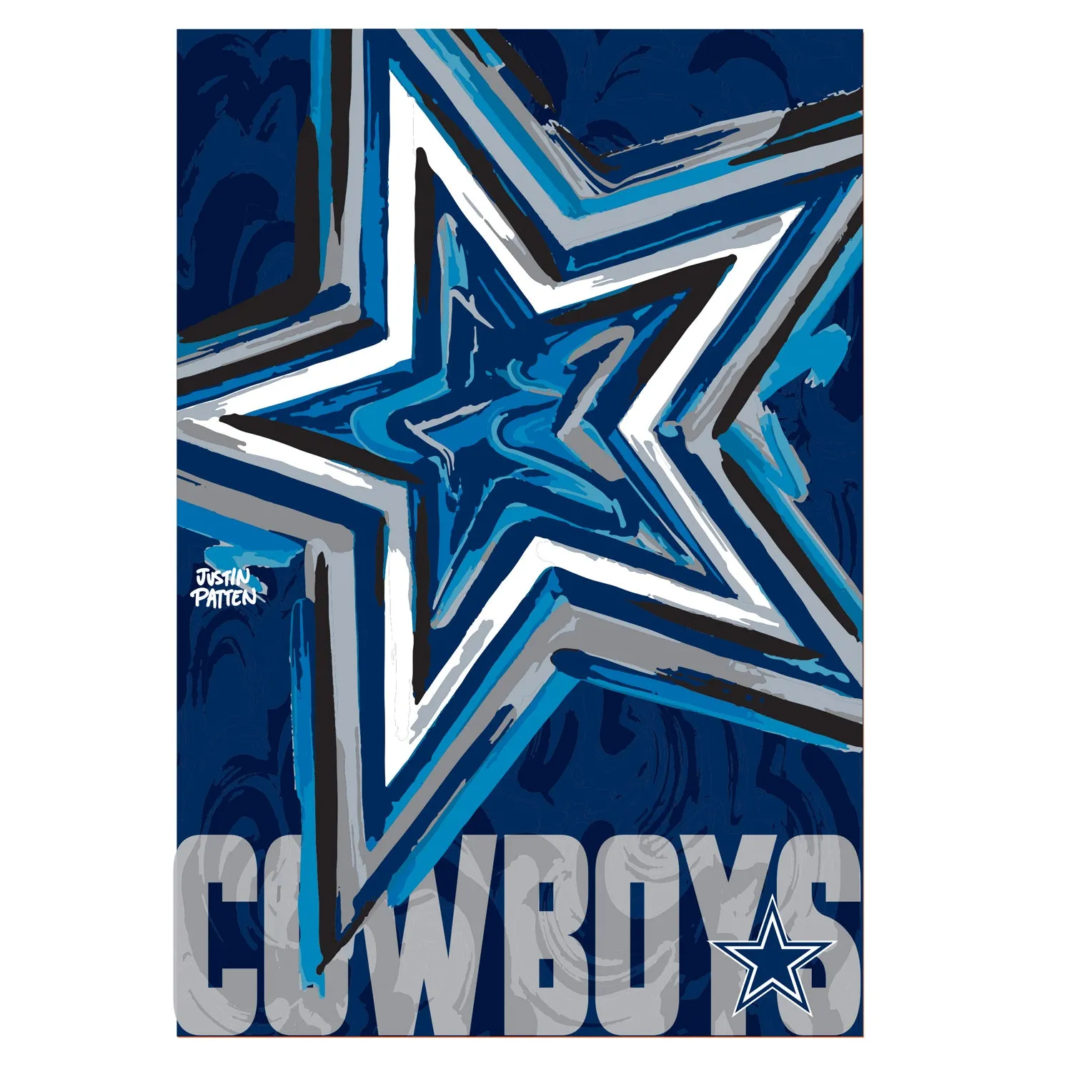 Dallas Cowboys, Suede GDN, Justin Patten Logo,14s3808jpal